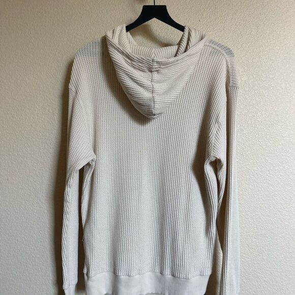 Feat Men's Oatmilk TreeCell Waffle Hoodie - Picture 2 of 4